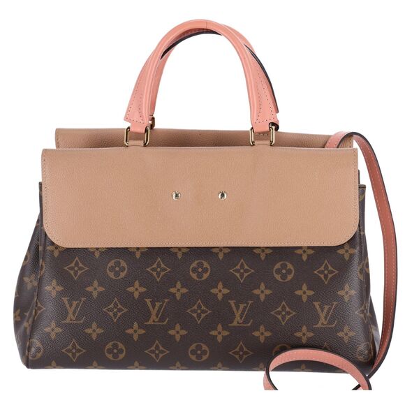 Louis Vuitton Monogram Canvas Venus Satchel Brown Crossbody Tan Pink M53540 - Picture 5 of 12